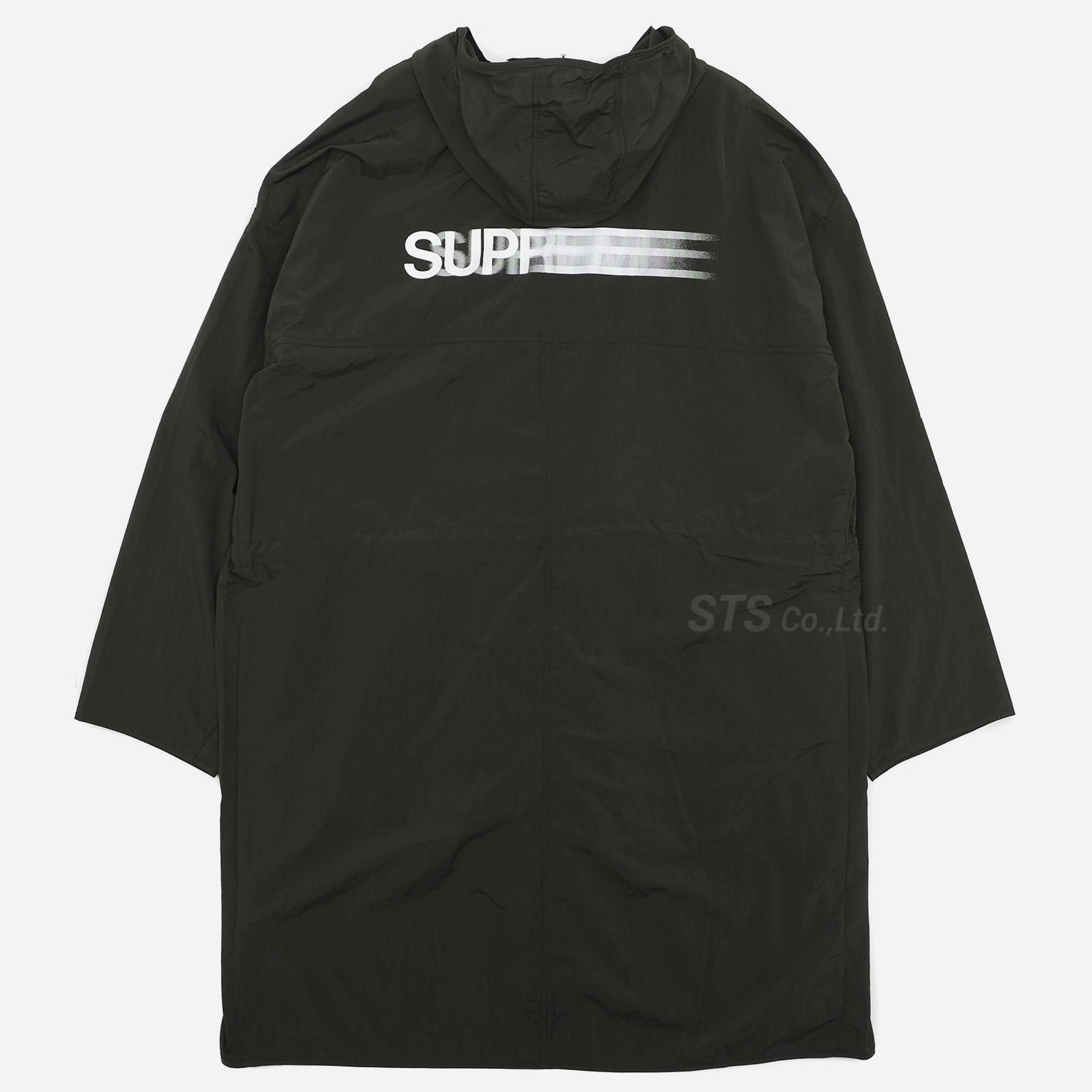 supreme motion logo lightweight parka | hospitaldaprovidencia.org.br