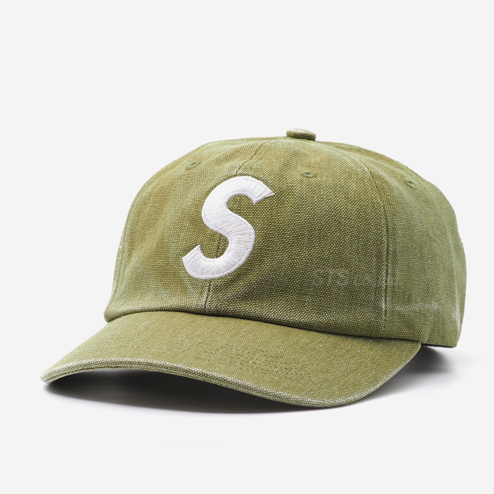 新品　Supreme Pigment Canvas S Logo 6-Panel帽子