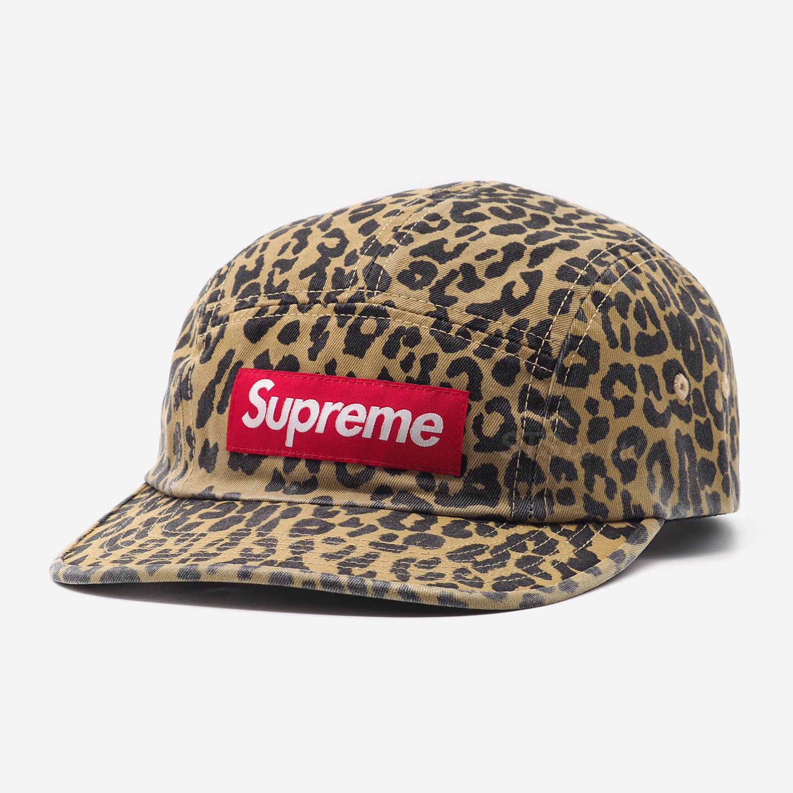 supreme Washed Chino Twill Camp Cap ヒョウ柄 - キャップ