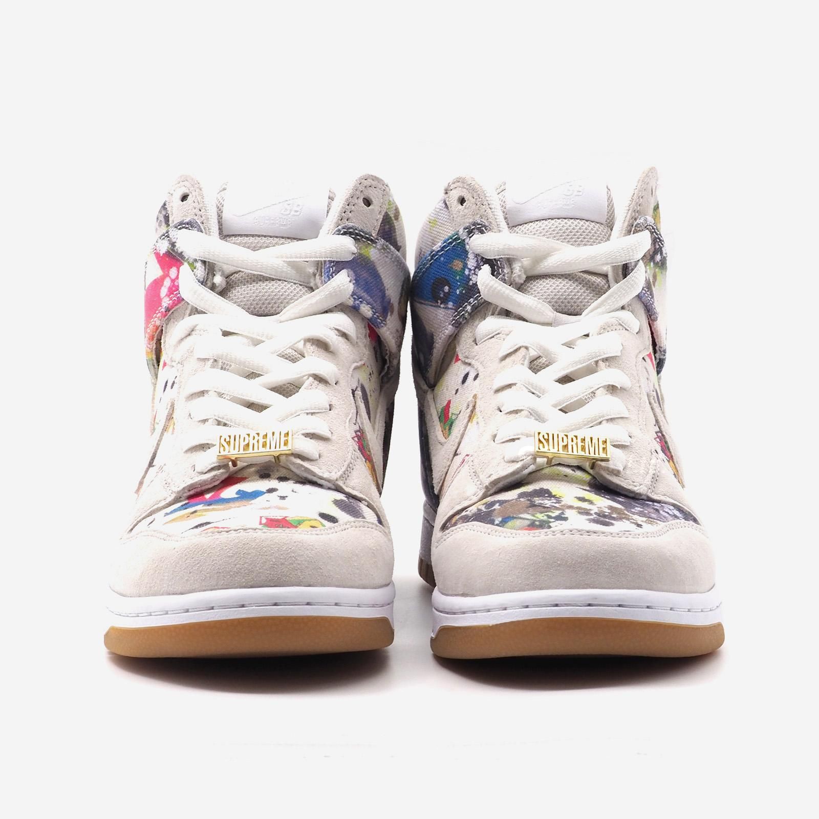 ダイヤモンド　バー　ピアス　k18 合計 0.6ct 試着なし US9 Supreme Nike SB Dunk Low ラメルジー シュプリームx