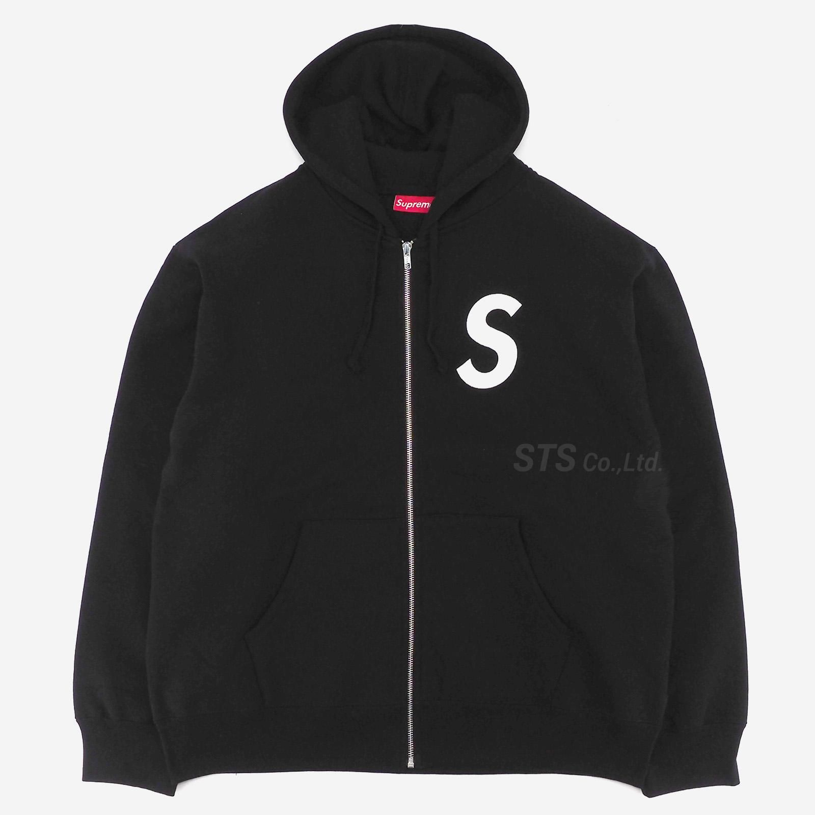 supreme SLOGO ブラック　フーディーパーカー　サイズS