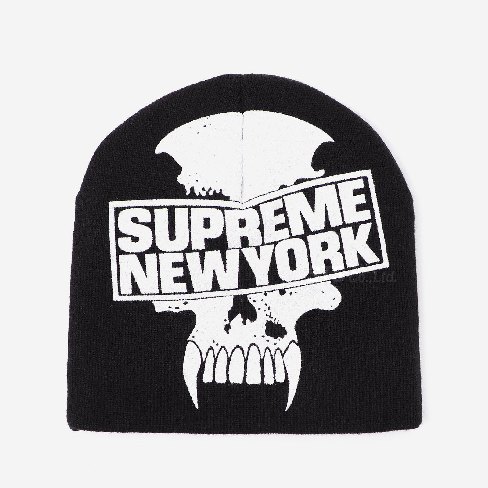 Supreme/Bounty Hunter Beanie | ホワイトペイント入りスカルデザイン