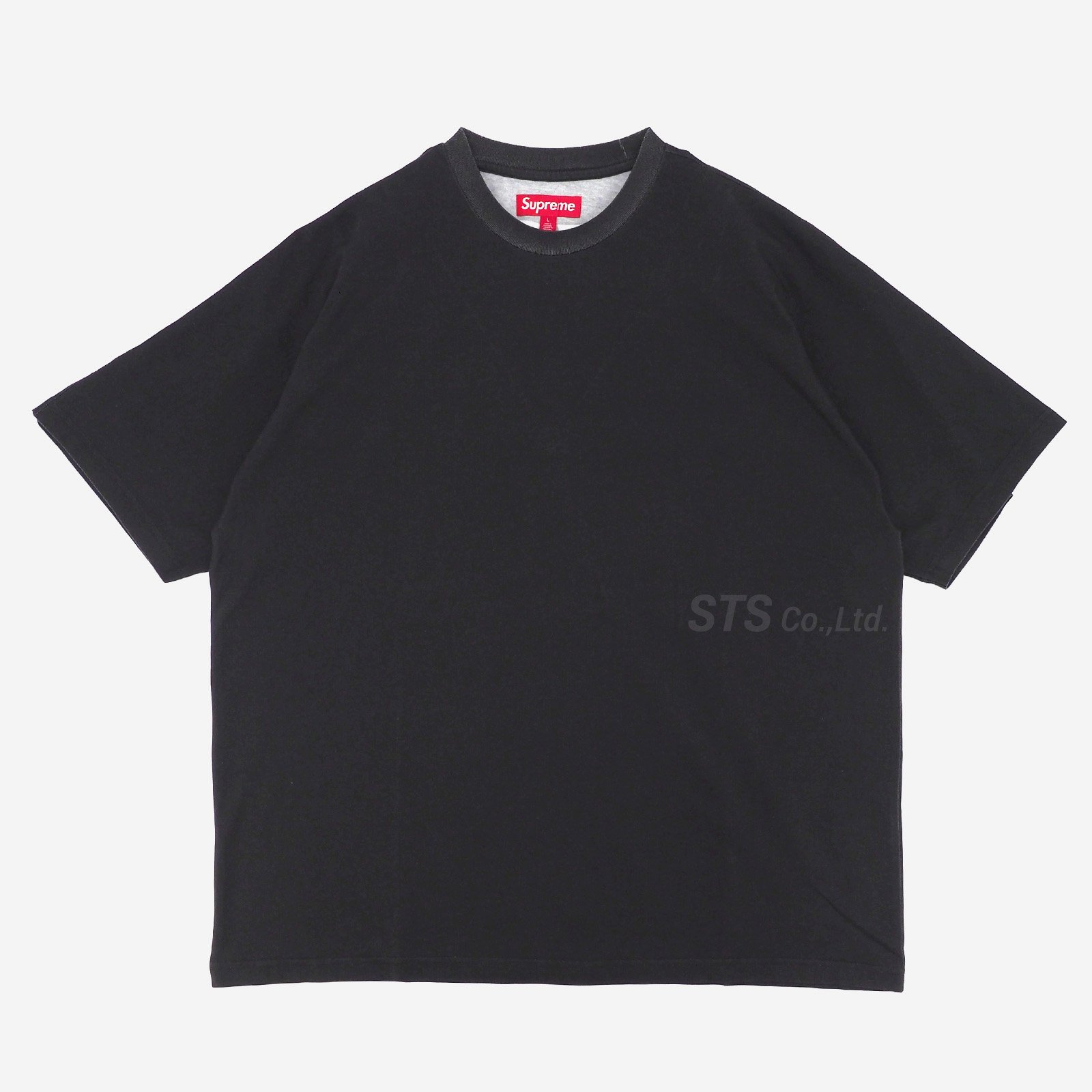 Supreme Split S/S Top Black XLargeたくやのTシャツ - トップス