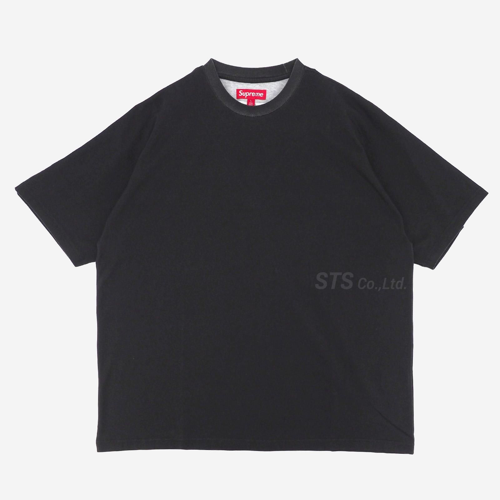 片寄涼太【新品★値引不可‼️】Supreme Split S/S Top 黒Ｌ