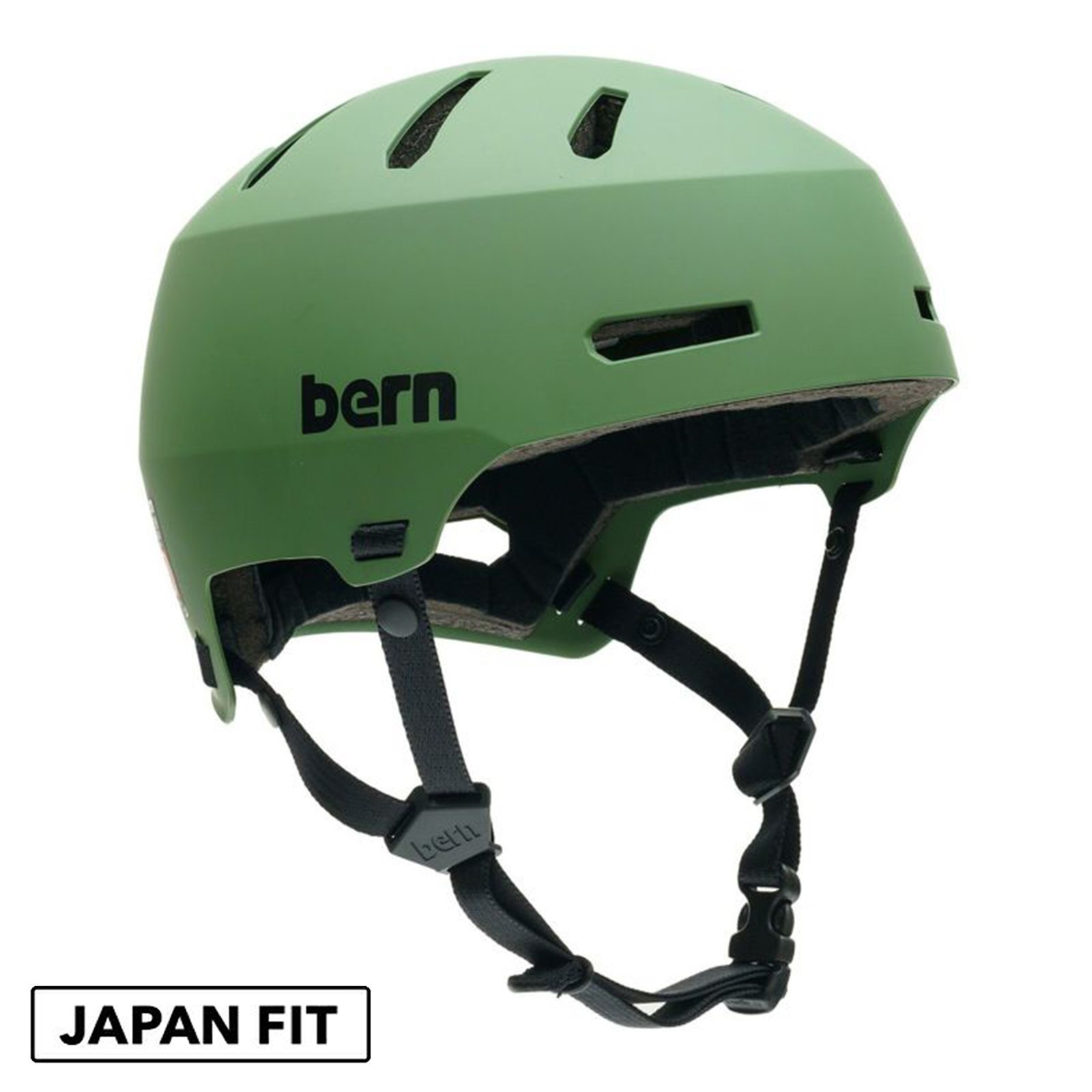 bern - Macon 2.0 / Matte Moss Green | デザイン性高く人気のストリートベースヘルメット - ParkSIDER