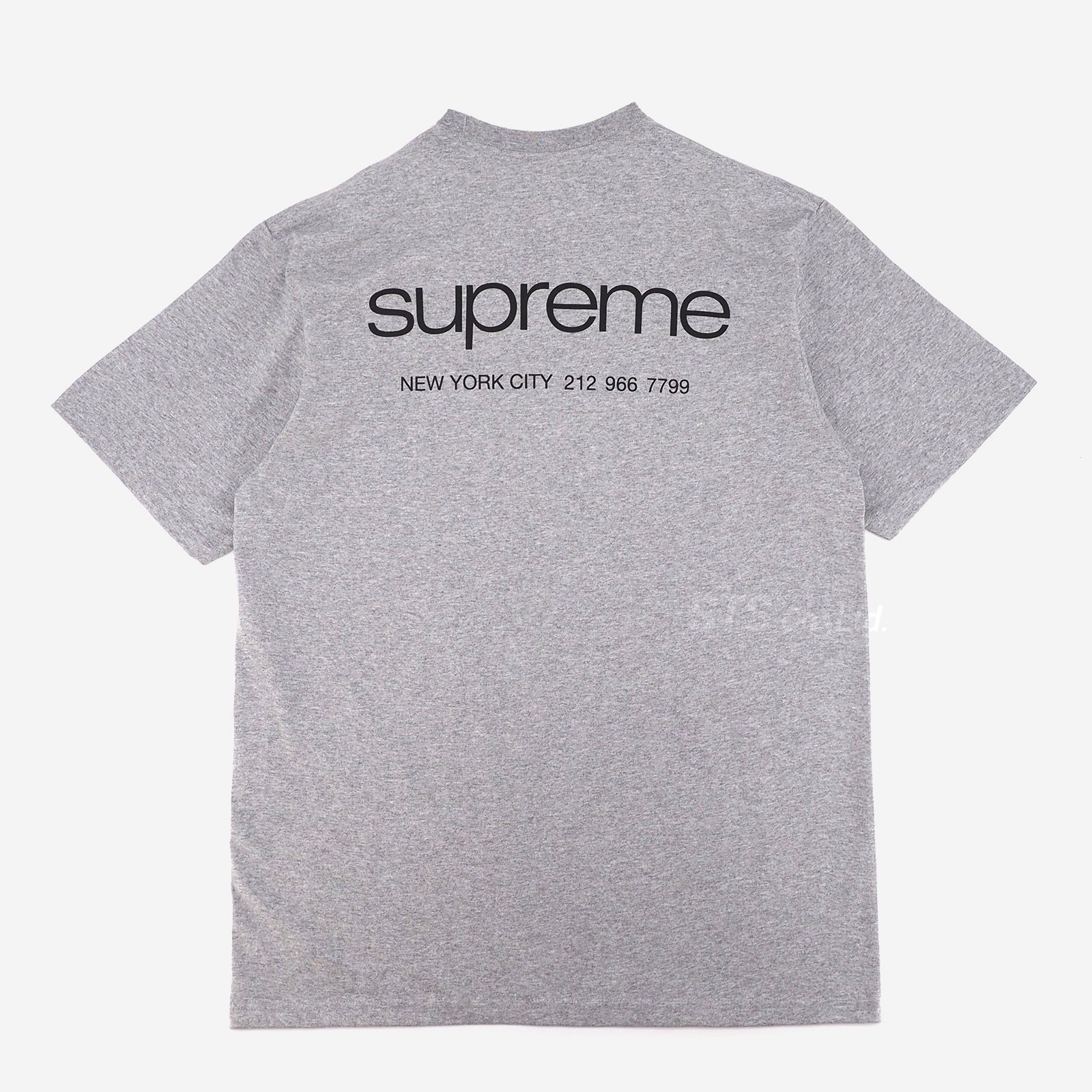 Supreme - NYC Tee | NY本店の電話番号が記載されたバック