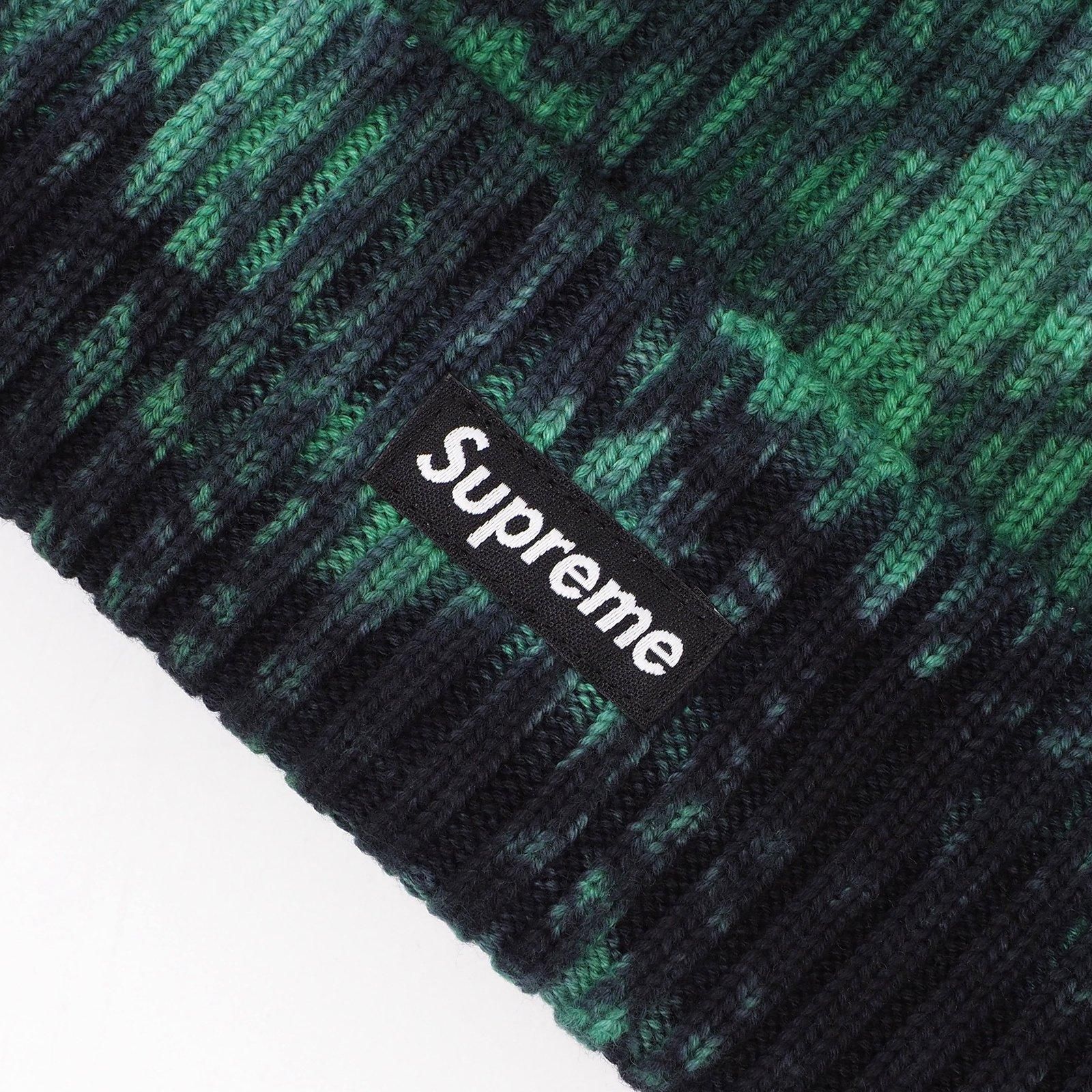 Supreme オーバーダイビーニー　Splatter Green ネコポス送料無料☆24SS Supreme Overdyed Beanie Splatter
