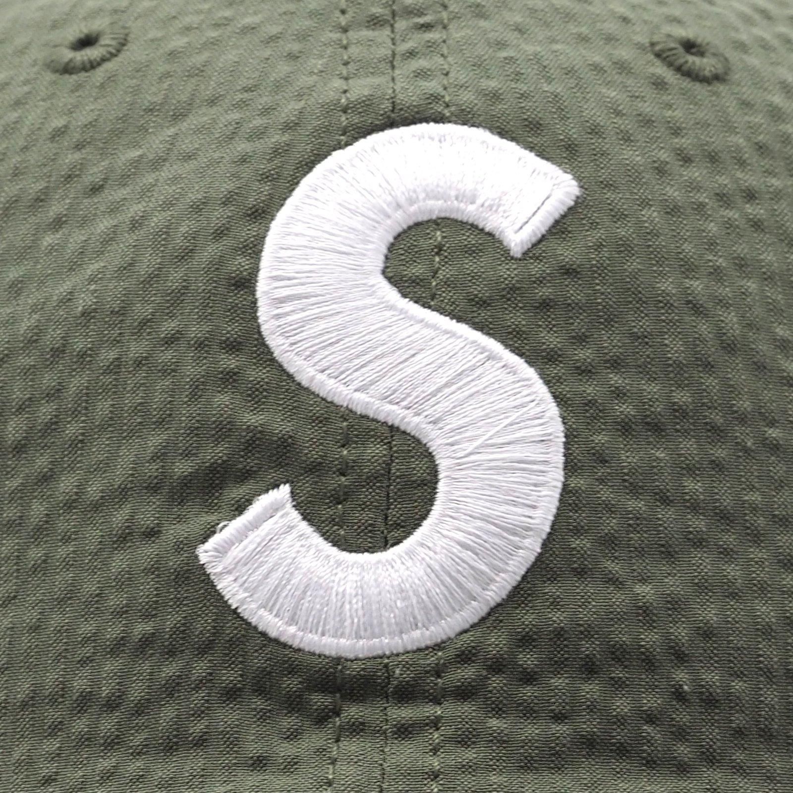 Supreme Sロゴ キャップ シアサッカー Seersucker S Logo 6-Panel | Supreme 24ss
