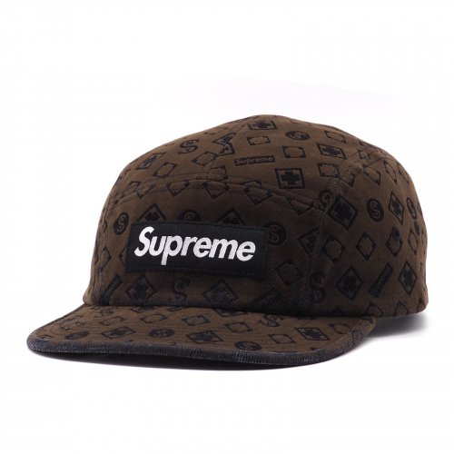 Supreme - Flocked Denim Camp Cap