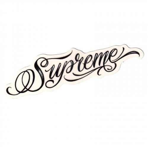Supreme - Mister Cartoon Script Sticker