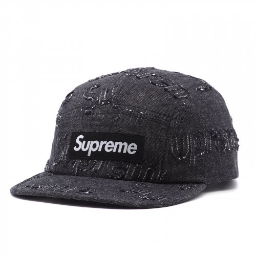 Supreme - Lasered Denim Camp Cap