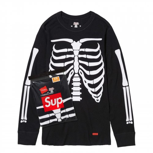 Supreme/Hanes Bones Thermal Crew (1 Pack)