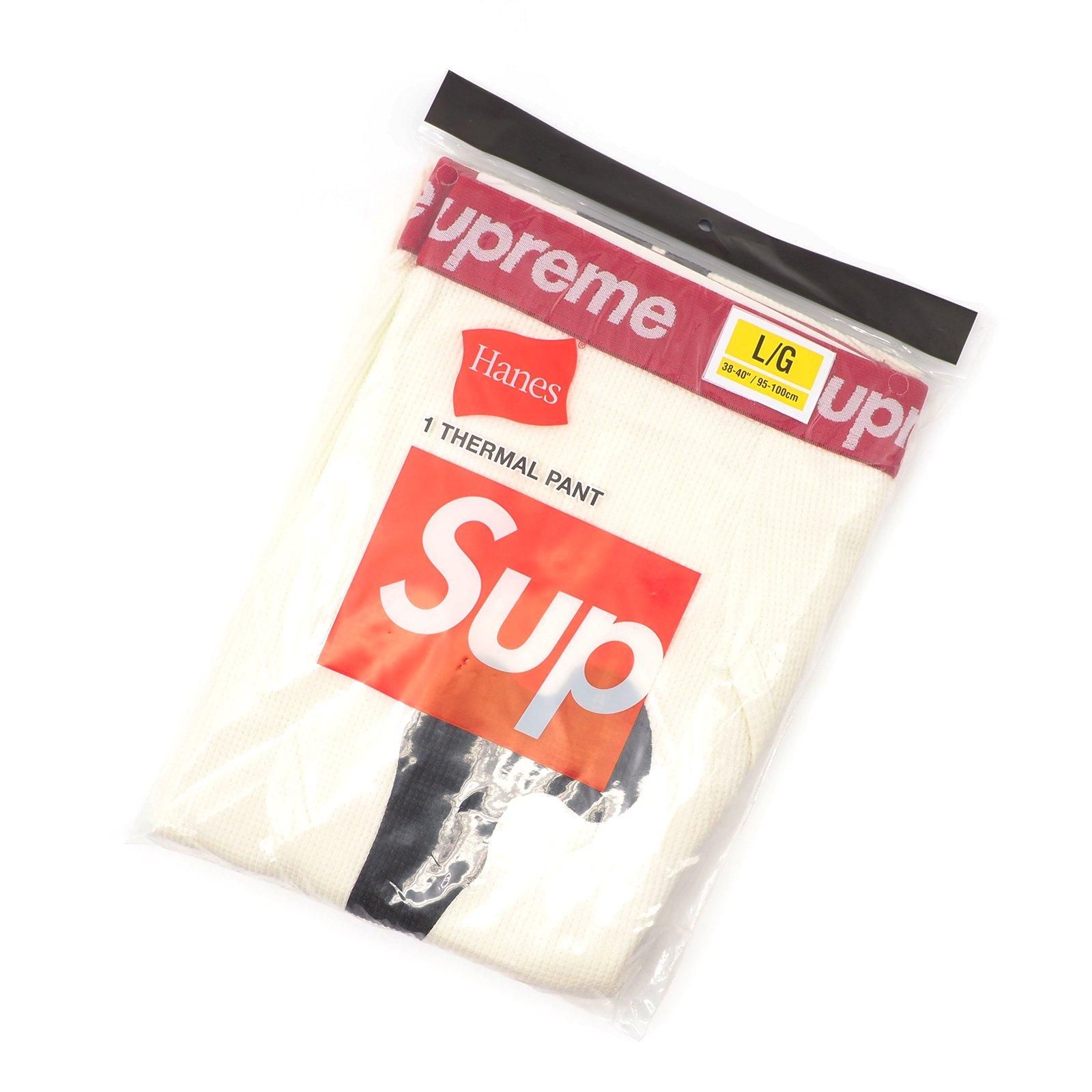 Supreme Hanes サーマルパンツ M/M 悪かっ