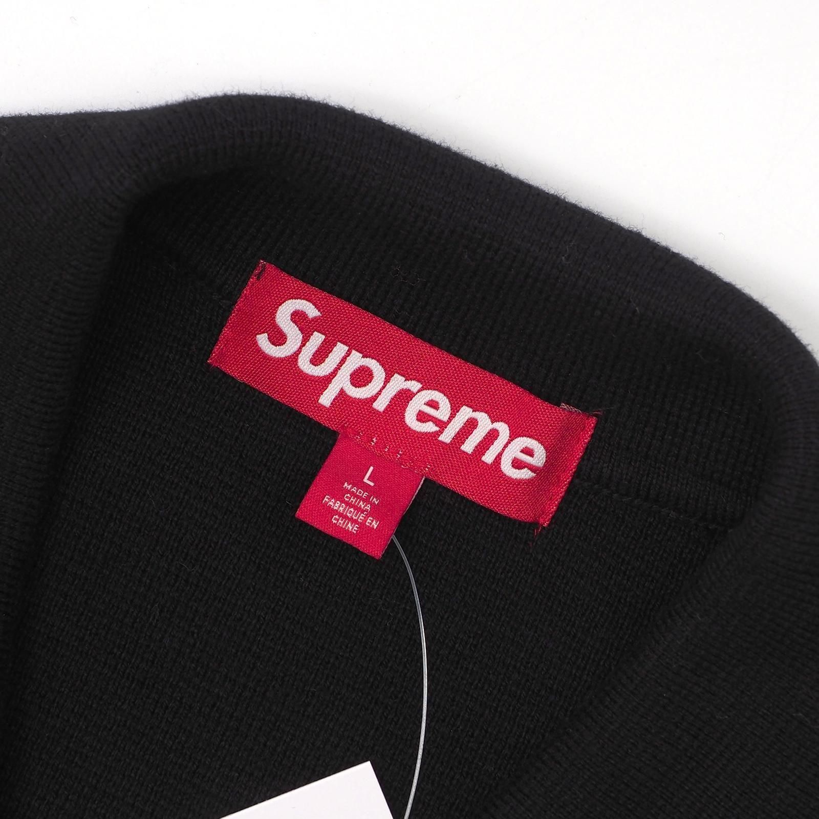 Supreme ジップアップカーディガン M ブラック/シルバー Speckle Stripe Zip Up Cardigan | Supreme 24fw