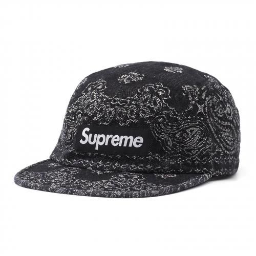 Supreme - Bandana Jacquard Denim Camp Cap