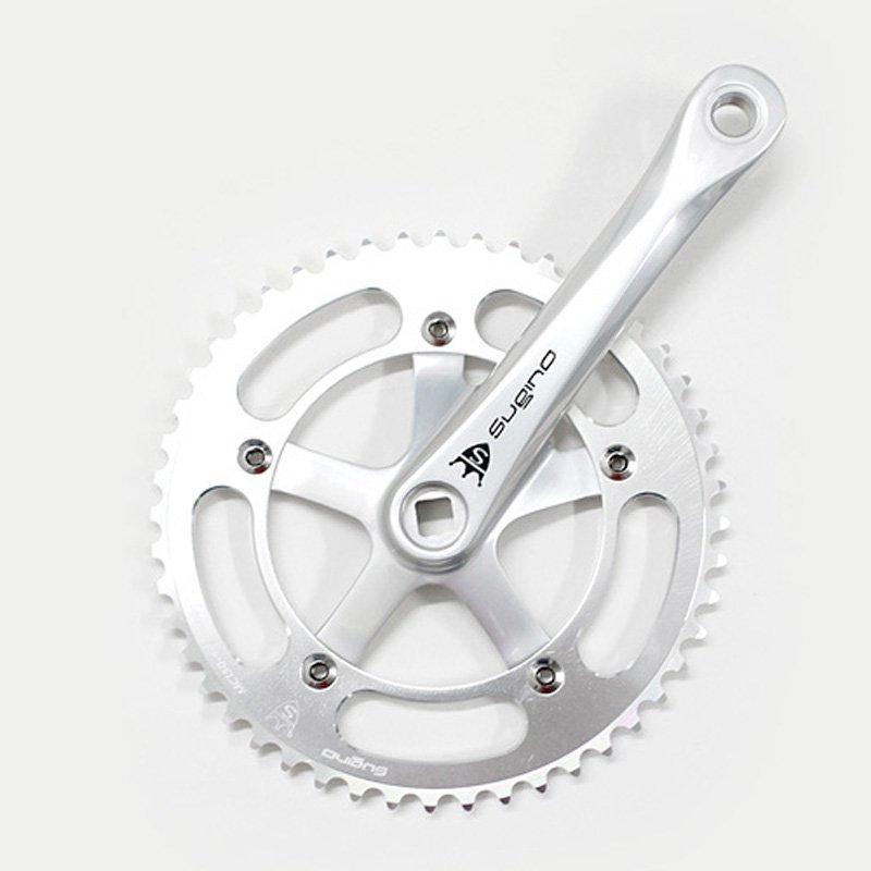 Sugino - Mighty Comp. Single Crankset (Silver) - ParkSIDER