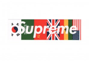 Supreme - Flags Box Logo Sticker