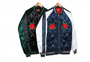 Supreme - Quilted Satin Bomber