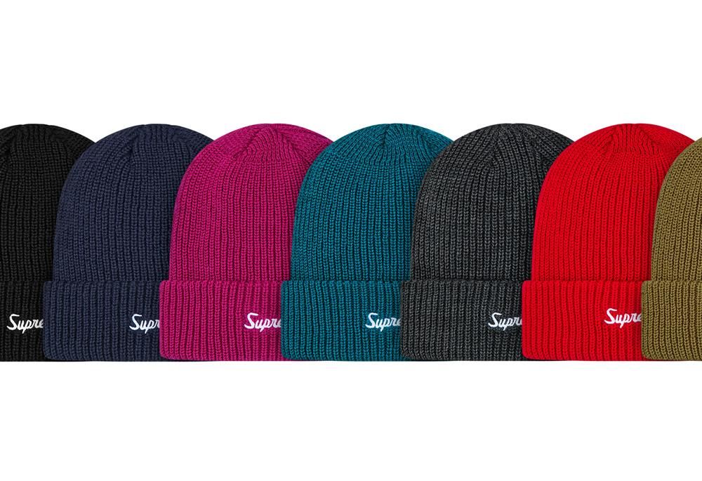 Supreme Loose Gauge Beanie ネイビー 18aw - ニットキャップ/ビーニー