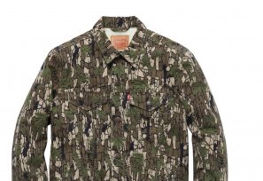 Levi's/Supreme - Sherling Lined Camoflage Canvas Trucker Jacket