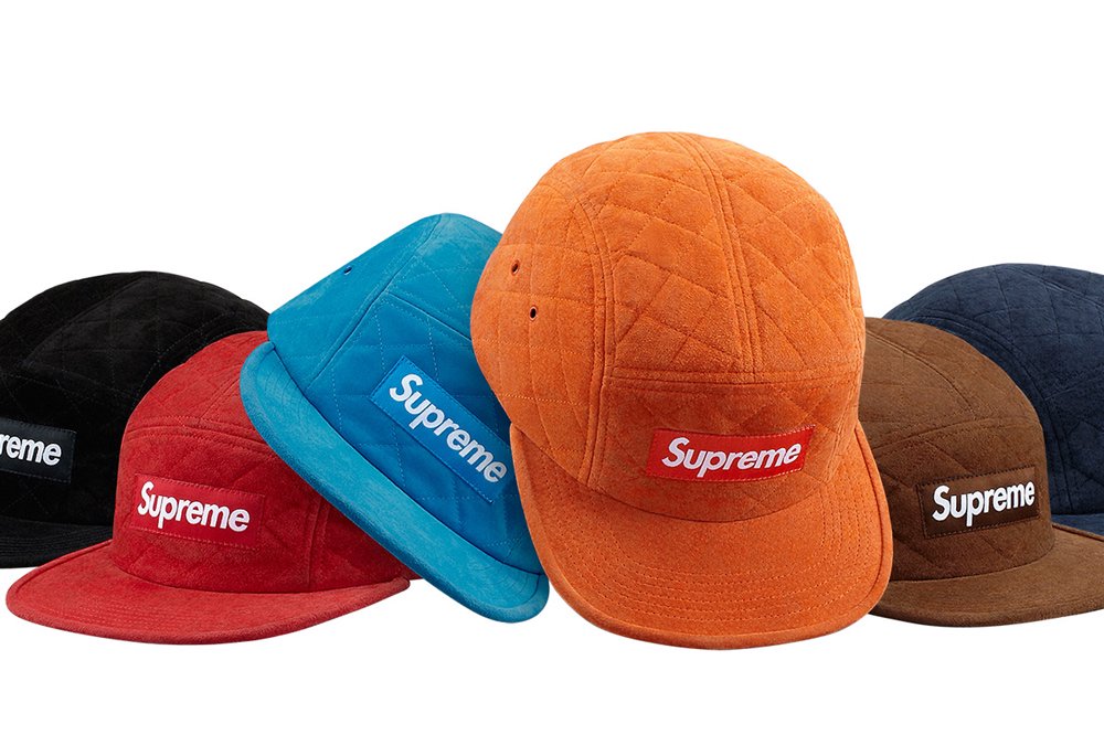 帽子supreme suede camp cap