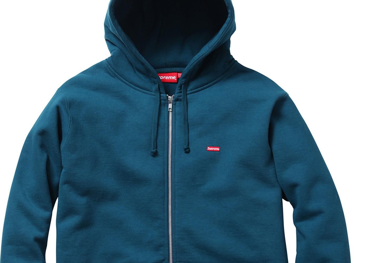 Supreme small box logo zip up hooded sweatshirt clearance cardinal