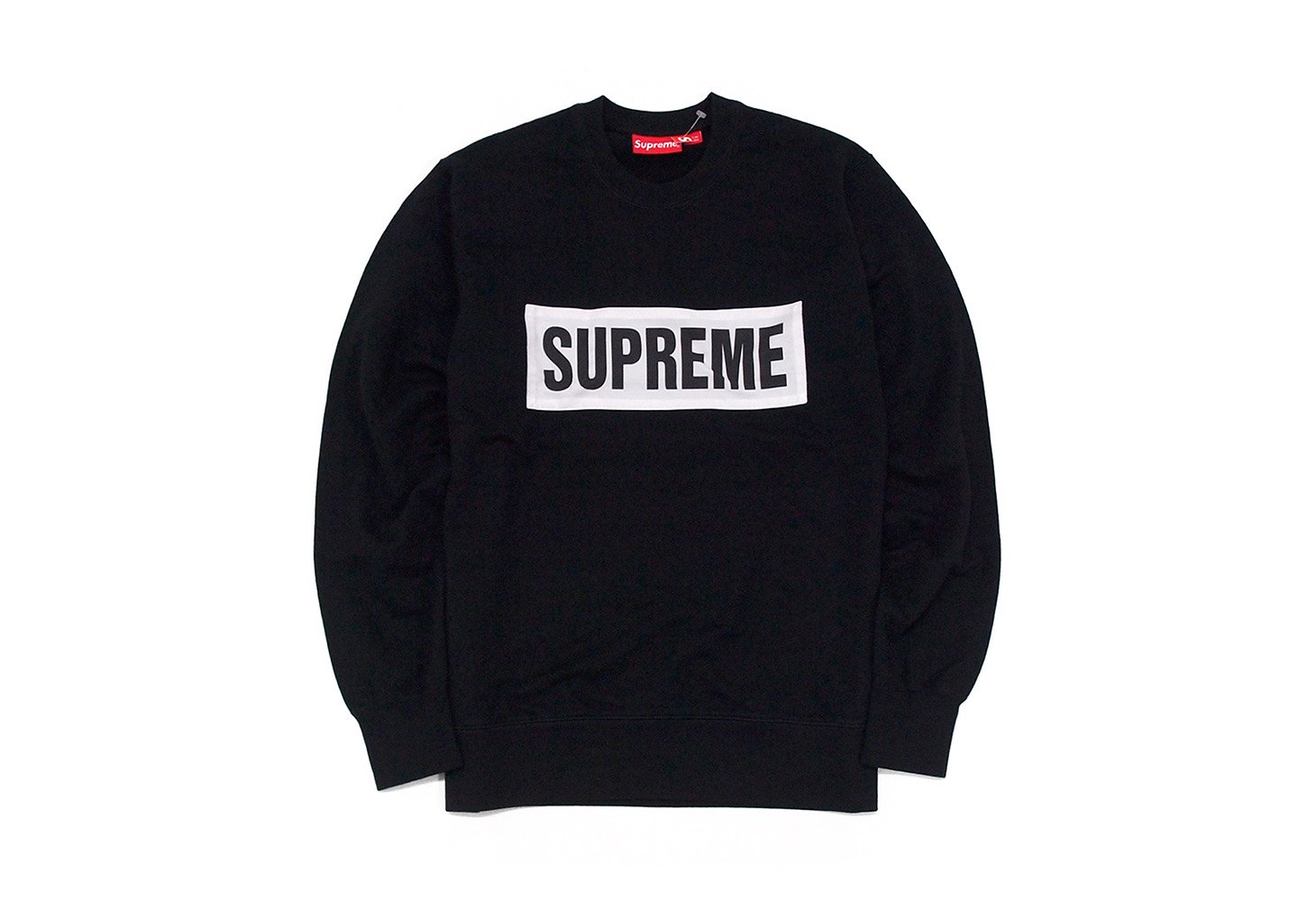 Supreme terry crew neck sweatshirt 黒 M