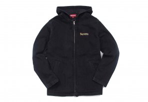 Supreme - Denim Hooded Coaches Jacket