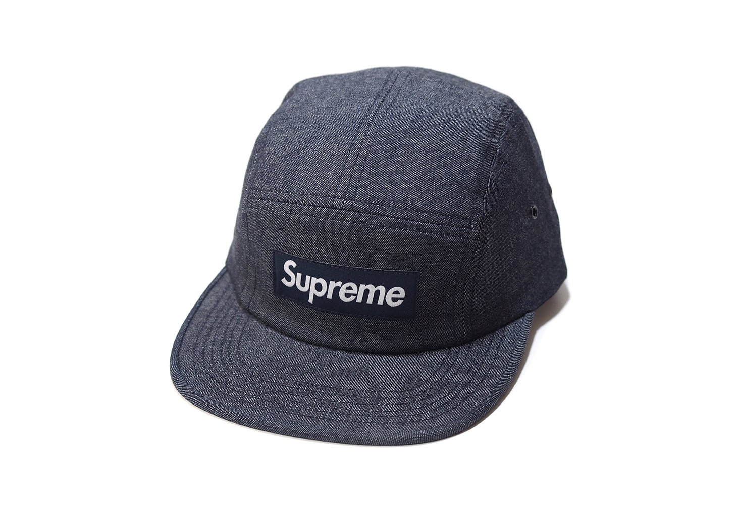 Supreme Denim Croc Strap Camp Cap - Red – Grails SF