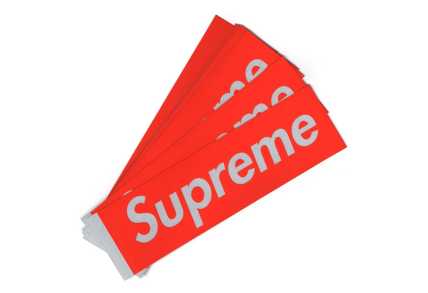 Supreme 2024 reflective sticker