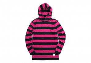 Supreme - Hooded L/S Striped Tee