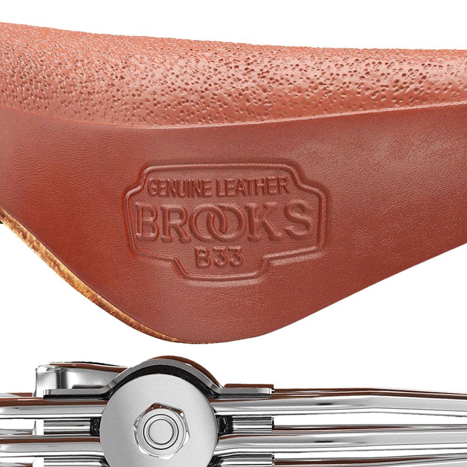 BROOKS 自転車サドル レザー製(中古品) Brooks - B33 | 自転車用シティーバイク用レザーサドル - ParkSIDER