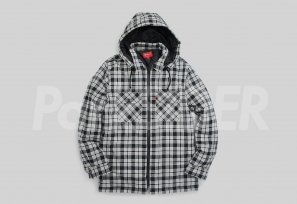 Supreme - Quilted Zip Flannel Shirt