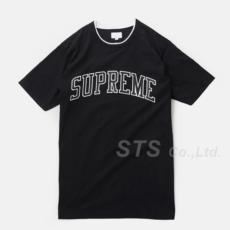 Supreme Arc Logo Double Ringer Top Tシャツ