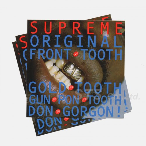 Supreme - Gold Tooth Sticker