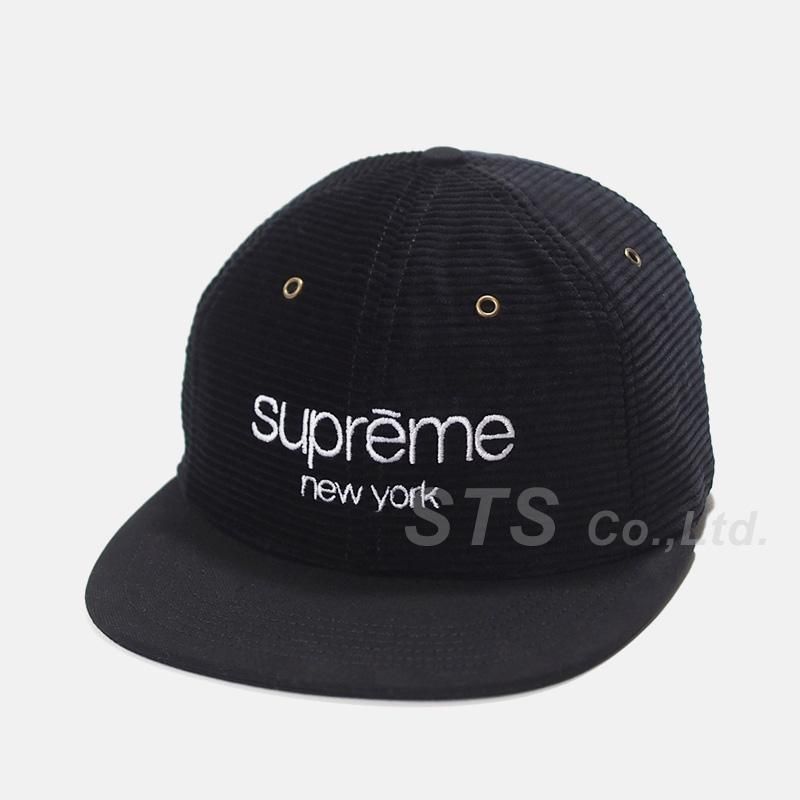 supreme classic logo corduroy 6-panelcap