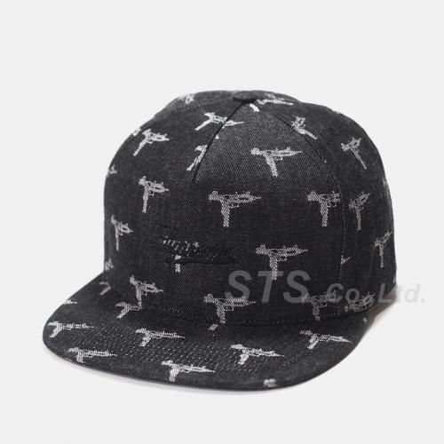 Supreme - Denim Jacqard Uzi 5 - Panel Cap