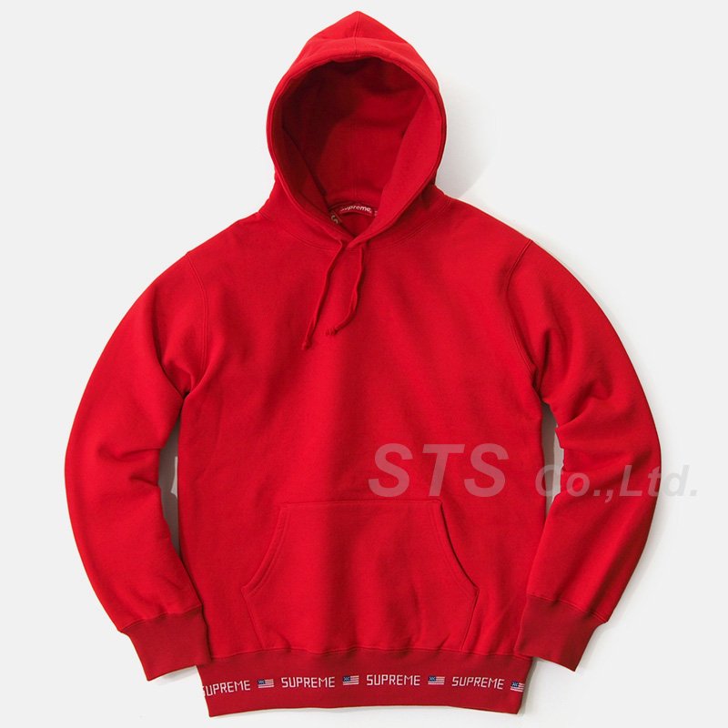 Supreme - Logo Rib Hooded Sweatshirt - ParkSIDER