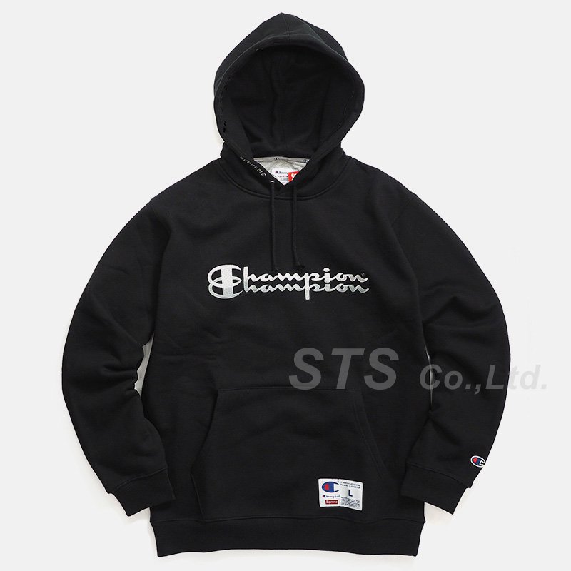 Supreme Champion Hooded Sweatshirt M 黒