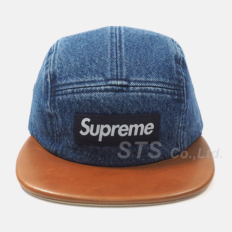 Supreme - Denim Leather Visor Camp Cap - ParkSIDER