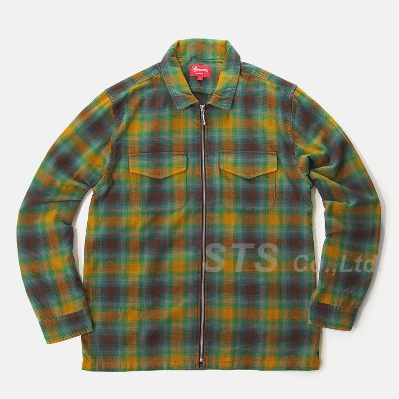 Supreme - Shadow Plaid Zip - Front Shirt - ParkSIDER