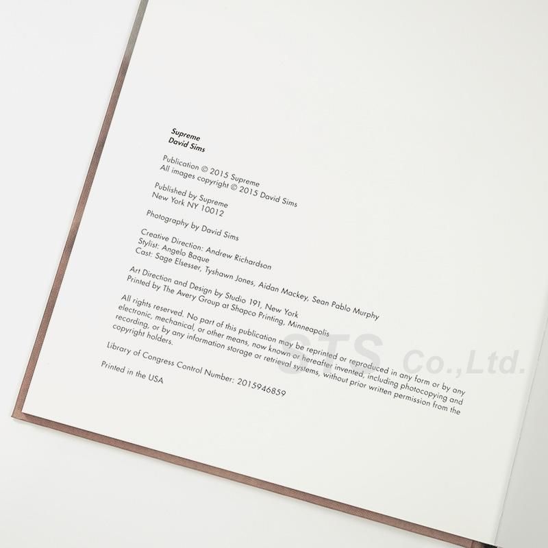 Supreme - David Sims for Supreme Book - ParkSIDER