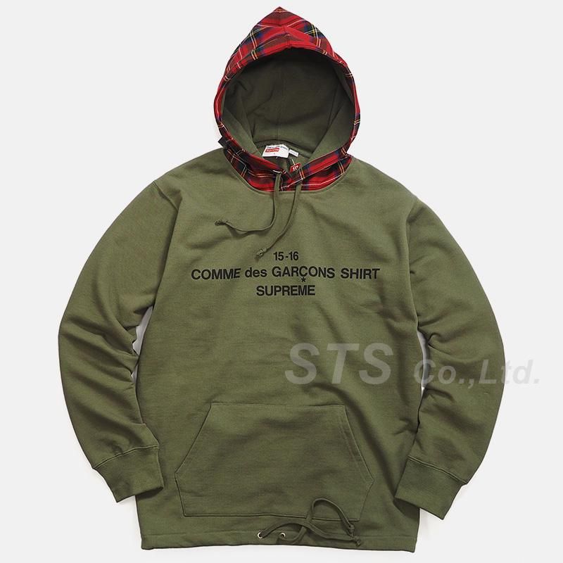 Comme Des Garcons Shirt/Supreme Hooded Sweatshirt - ParkSIDER