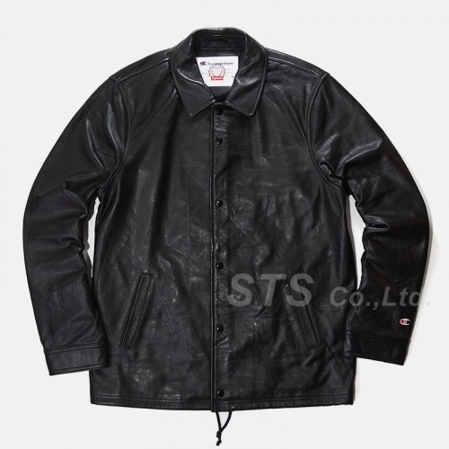 Supreme/Champion Leather Coaches Jacket