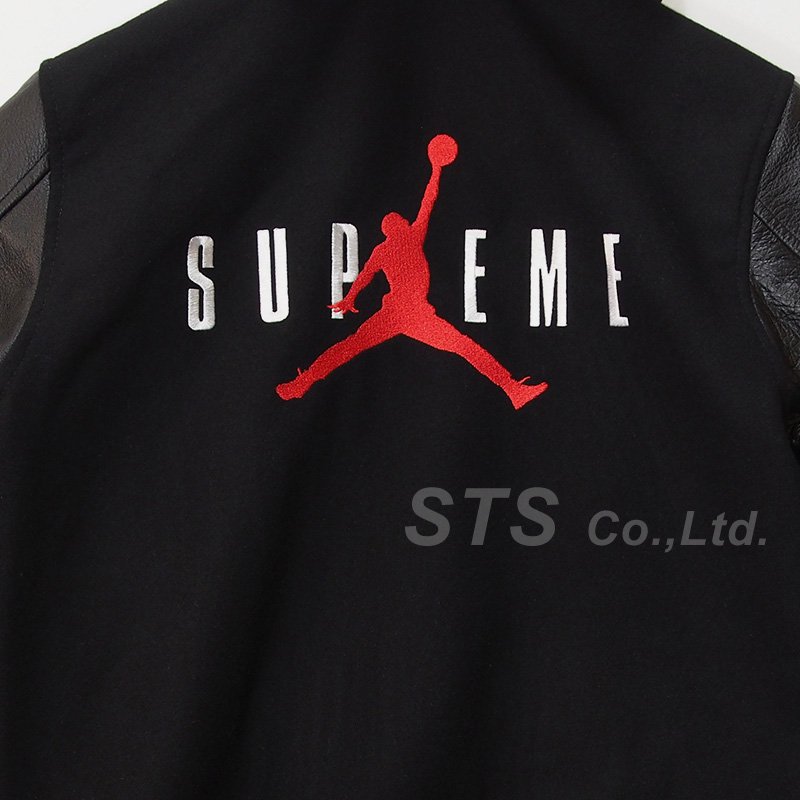 Supreme/Jordan Hooded Varsity Jacket - ParkSIDER