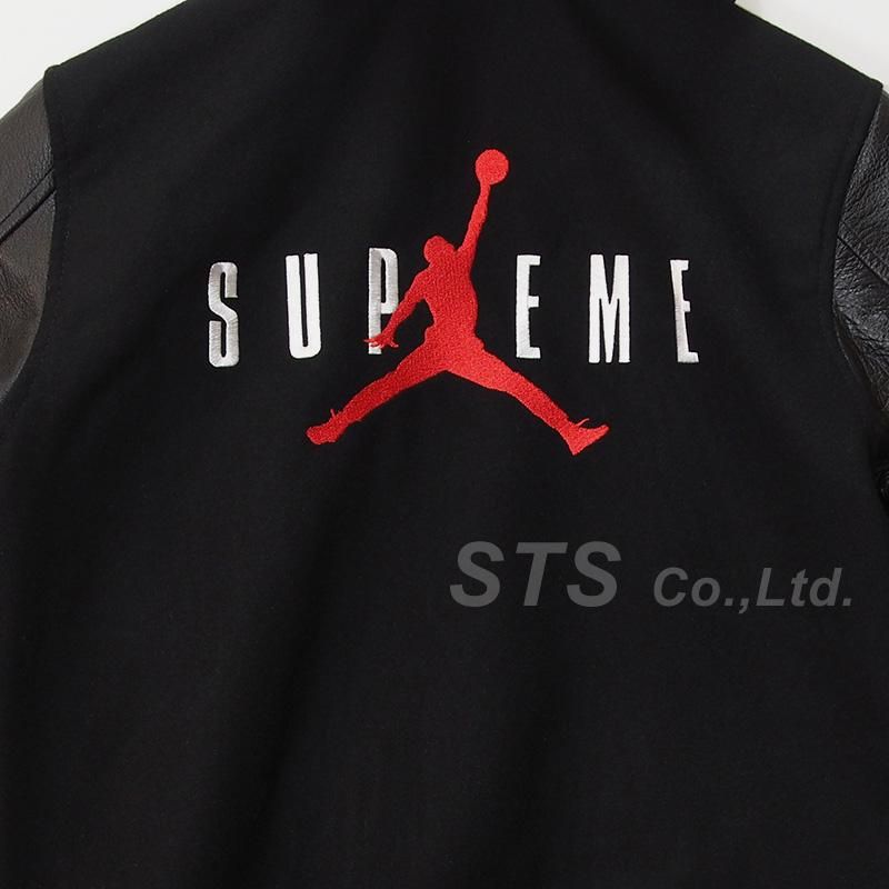 Supreme/Jordan Hooded Varsity Jacket - ParkSIDER