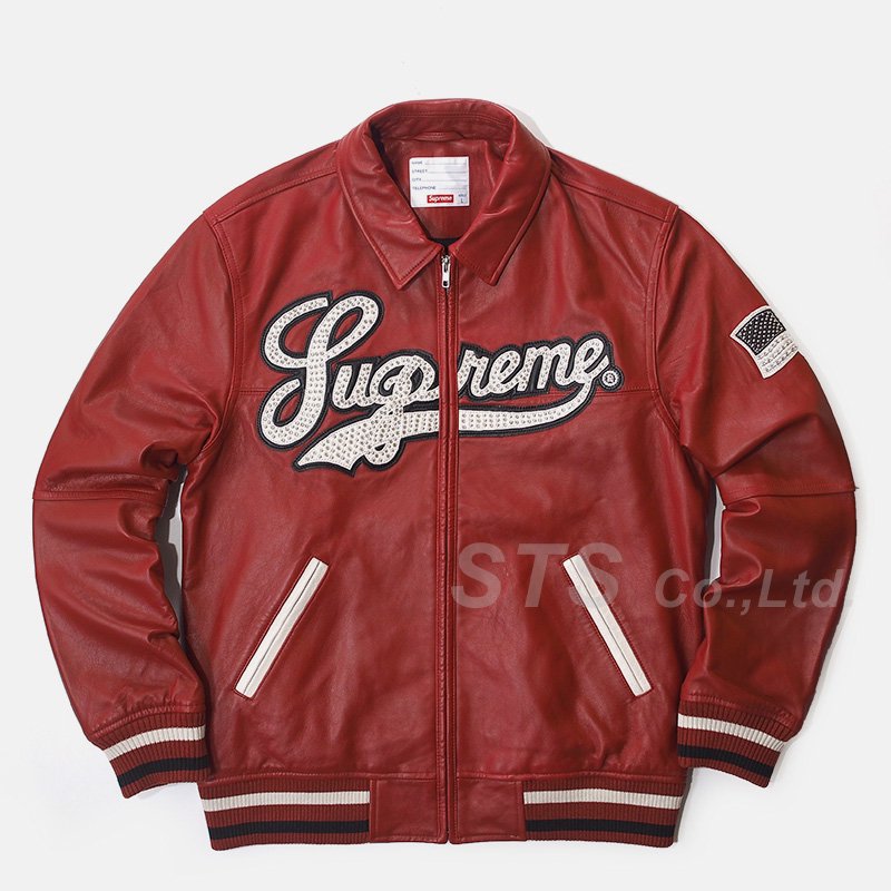 Supreme - Uptown Studded Leather Varsity Jacket - ParkSIDER