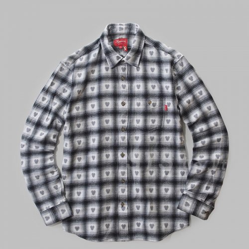 Supreme - Hearts Plaid Flannel Shirt