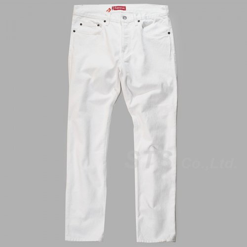 Supreme - White Slim Jean