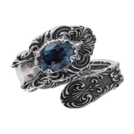 トパーズリング クラシック　あんてぃ ロンドンブルートパーズスプーンリング9～13号レーディース